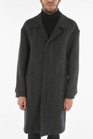 CC COLLECTION Cappotto Barleycorn con Abbottonatura Nascosta