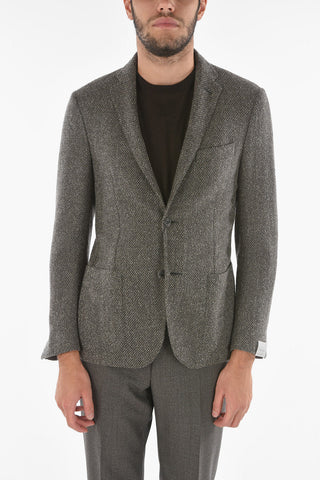 Blazer GATE in Cashmere Bouclé con Revers Classico