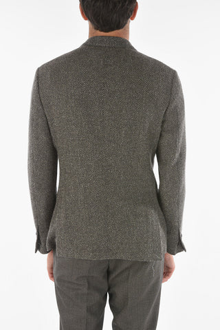 Blazer GATE in Cashmere Bouclé con Revers Classico