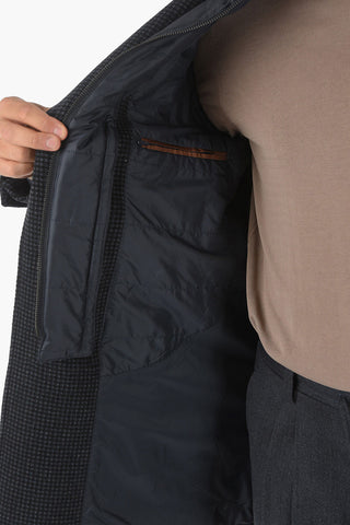 CC COLLECTION Hooded Quilted Coat with Removable Chest Piece