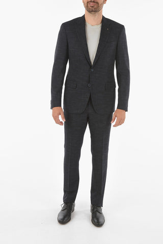 CC COLLECTION Virgin Wool RIGHT Suit with Abstract Pattern