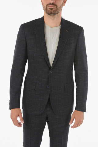 CC COLLECTION Virgin Wool RIGHT Suit with Abstract Pattern