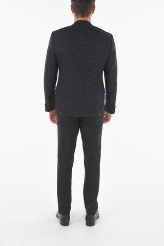 CC COLLECTION Virgin Wool RIGHT Suit with Abstract Pattern