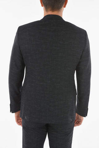 CC COLLECTION Virgin Wool RIGHT Suit with Abstract Pattern