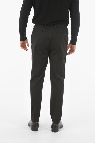 CC COLLECTION Virgin Wool Pants with Waist Drawstring