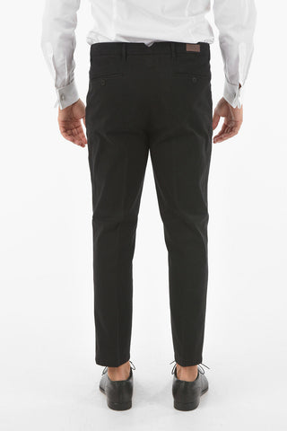 CC COLLECTION Stretchy Cotton Chino Pants with Single Pleat