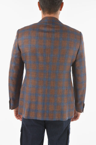 Blazer ACADEMY in Motivo a Quadri Plaid con Revers Classico