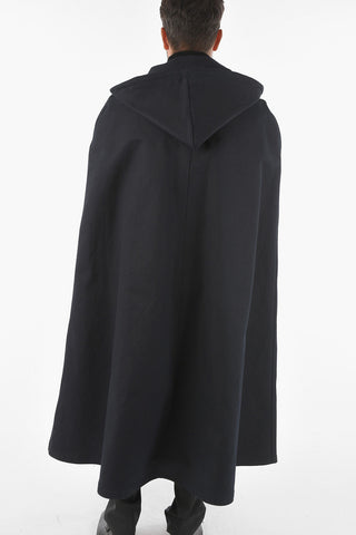 MM10 Hidden Buttoning Hooded Cotton Cape