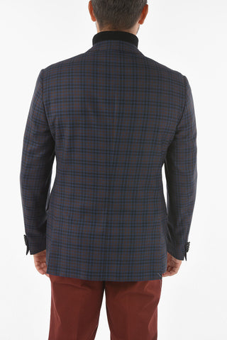Tattersall Checkered GATE Blazer with Notch Lapel