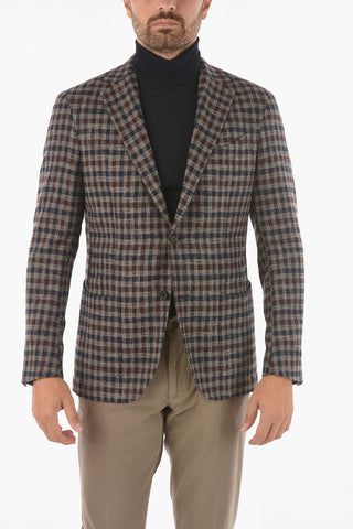 Blazer GATE in Gingham check Bicolore con Revers Classico
