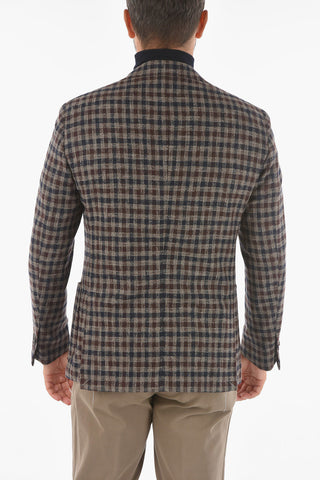 Blazer GATE in Gingham check Bicolore con Revers Classico