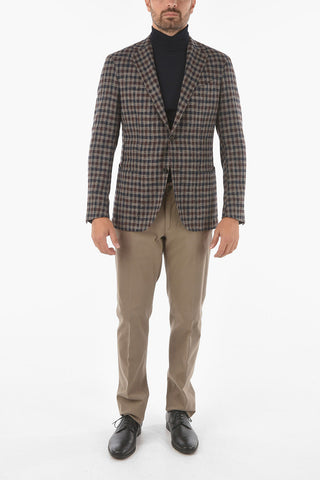 Blazer GATE in Gingham check Bicolore con Revers Classico