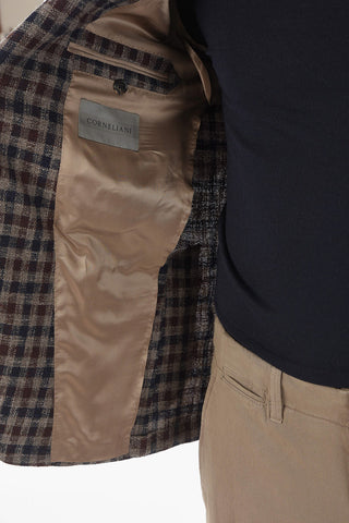 Blazer GATE in Gingham check Bicolore con Revers Classico