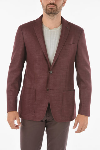 CC COLLECTION Blazer RIGHT in Motivo Basket Weave con Iconica Spilla Coleottero