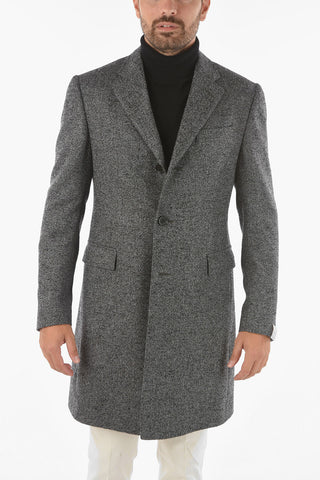 Cappotto Bouclé con Tasche con Aletta