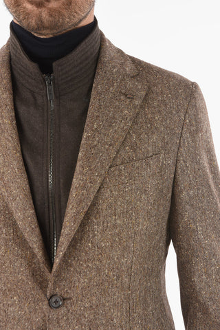 CC COLLECTION Blazer RESET in Lana Vergine con Chest Piece Removibile