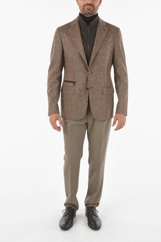 CC COLLECTION Blazer RESET in Lana Vergine con Chest Piece Removibile