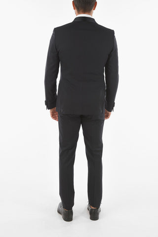CC COLLECTION Abito 3 Pezzi CERIMONY RESET con Revers Sciallato in Satin