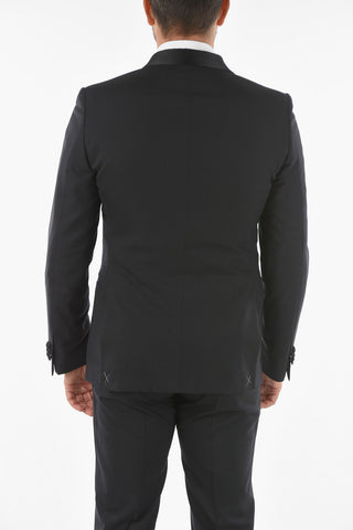 CC COLLECTION Abito 3 Pezzi CERIMONY RESET con Revers Sciallato in Satin