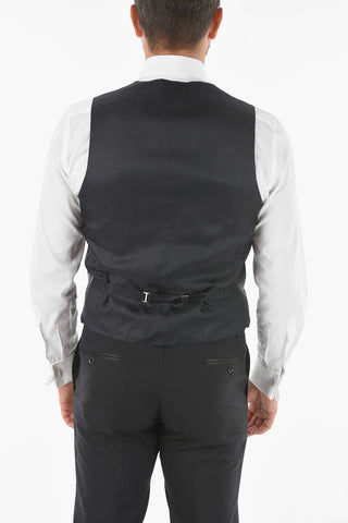 CC COLLECTION Abito 3 Pezzi CERIMONY RESET con Revers Sciallato in Satin