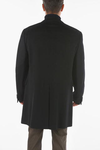Virgin Wool Three Button Coat