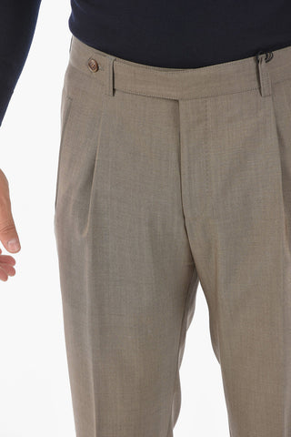 CC COLLECTION Virgin Wool REWARD Pants with Single Pleat