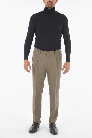 CC COLLECTION Virgin Wool REWARD Pants with Single Pleat