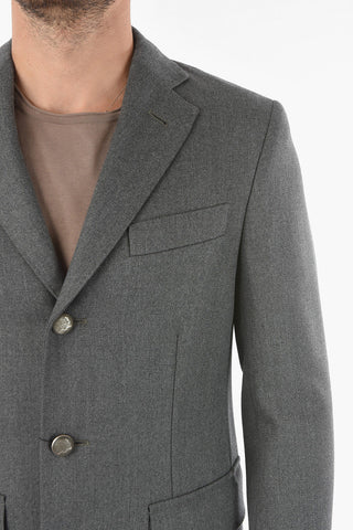 Cappotto in lana Vergine Semifoderato con Bottoni Logati