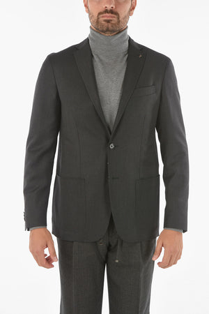 CC COLLECTION Blazer RIGHT in Lana Vergine con Iconica Spilla Coleottero