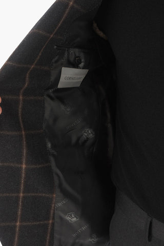 Blazer ACADEMY in Motivo a Quadri Windowpane con Revers Classico