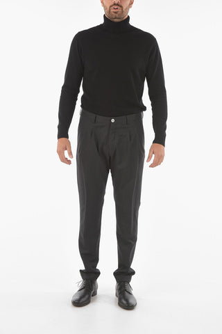 CC COLLECTION Extrafine Virgin Wool RESET Chino Pants with Double Pleat