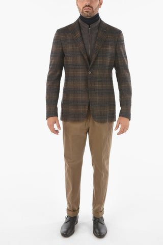 CC COLLECTION Wool Blend Blazer with Removable Chest Piece