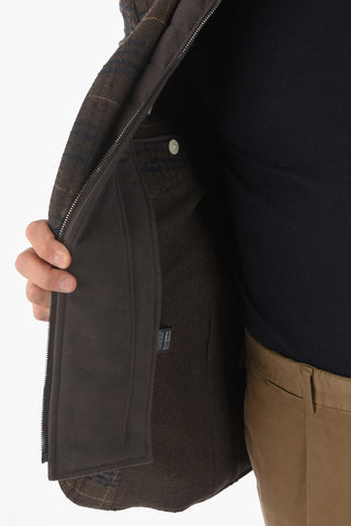 CC COLLECTION Wool Blend Blazer with Removable Chest Piece