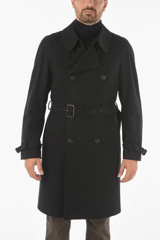Cashmere Double Breasted Coat with Belt
