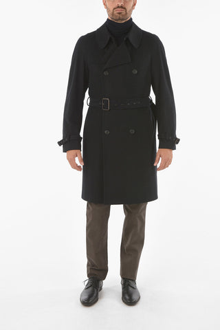Cashmere Double Breasted Coat with Belt