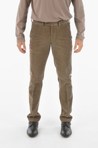 ID Pantaloni Chino M VELLO FOX in Velour a Coste con passanti