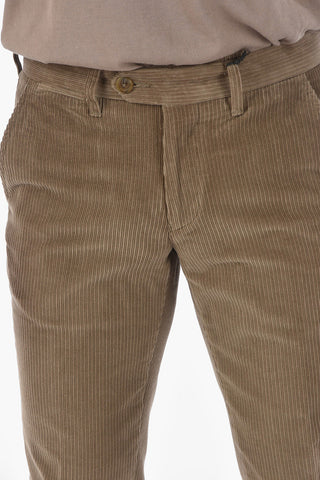 ID Pantaloni Chino M VELLO FOX in Velour a Coste con passanti