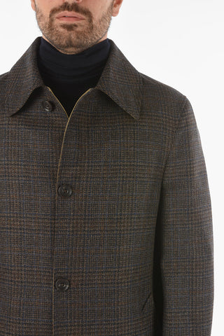Cashmere Virgin Wool Reversible Trench