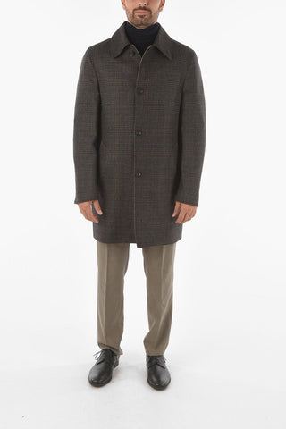 Cashmere Virgin Wool Reversible Trench