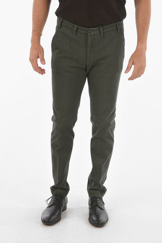 CC COLLECTION Stretch Cotton Chino Pants with Belt Loops