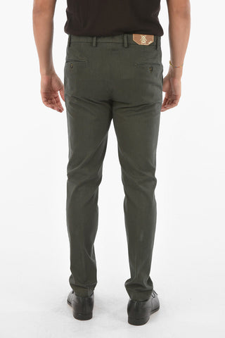 CC COLLECTION Stretch Cotton Chino Pants with Belt Loops
