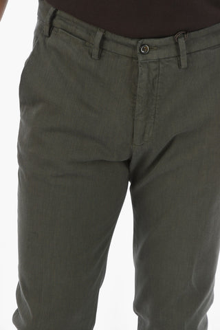 CC COLLECTION Stretch Cotton Chino Pants with Belt Loops