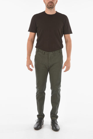 CC COLLECTION Stretch Cotton Chino Pants with Belt Loops