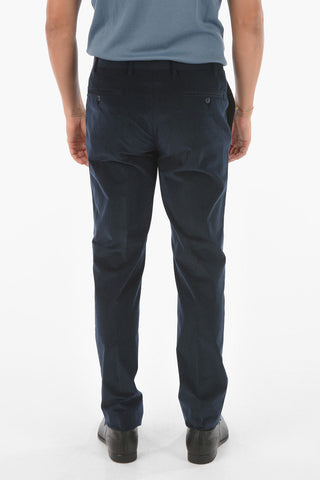 RIbbed Velour GATE Half-lined Suit with Notch Lapel