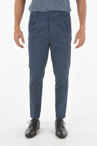 CC COLLECTION Pantaloni Chino a Una Pince in Motivo a Righe