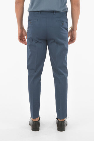 CC COLLECTION Pantaloni Chino a Una Pince in Motivo a Righe