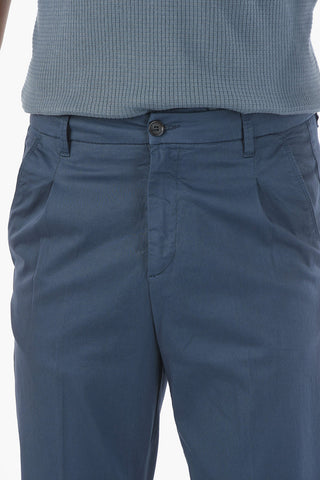 CC COLLECTION Pantaloni Chino a Una Pince in Motivo a Righe