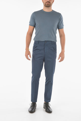 CC COLLECTION Pantaloni Chino a Una Pince in Motivo a Righe