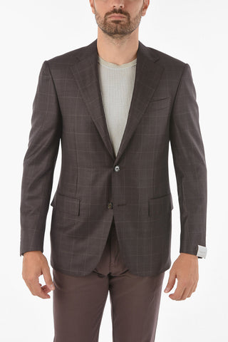 Blazer LEADER in Motivo a Quadri Tattersall con Revers classico