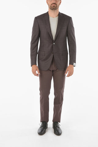 Blazer LEADER in Motivo a Quadri Tattersall con Revers classico